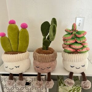 Greenhouse by Russ 12 Inch Plush Plants, 3-pack Succulents